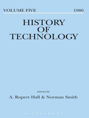 cover image of History of Technology Volume 5